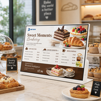 Écran publicitaire numérique Android LCD BENSHI 23,8 pouces (27 pouces) pour table, avec haut-parleur intégré, pour restaurant et comptoir de pâtisserie