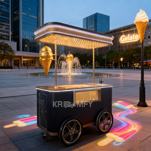 Machine à faire des rouleaux frits au yaourt glacé congelé 2025, chariot à glace molle commercial - Product Image 5