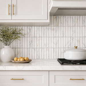 Carreaux de mosaïque en marbre blanc pour hôtel et salon - Design moderne et écologique - Product Image 6