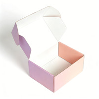 Caja de Envío Personalizada Tipo Concha para Set de Belleza y Cuidado de la Piel, de Cartón Corrugado, con Forro de Esponja, Materiales Reciclados