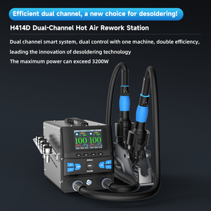 Estación de Soldadura de Aire Caliente de Doble Estación AiXun H414D de 3200W con Pantalla Grande de 3.5" y Control Inteligente de Modo Dual para Reparación de Teléfonos - Product Image 2