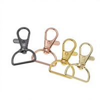 Crochets à fermoir pivotant en alliage de zinc de 20 mm - Boucle de lanière - Clip en forme de D - Porte-clés, design écologique pour l'approvisionnement transfrontalier