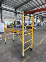Échafaudage mobile en acier industriel jaune Hongqiang Baker Quick Lock Tower pour utilisation en entrepôt