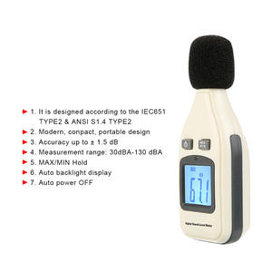 BENETECH GM1352 Sonomètre Testeur de bruit Décibel Surveillance Prix usine - Product Image 4