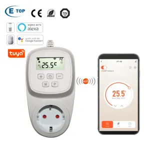 UK GS GR socket 16A Programmable Tuya WIFI Smart Plug In Thermostat
