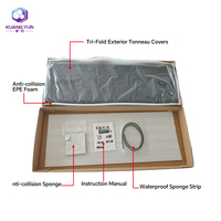 Cubierta Personalizable Kuangyun para Caja de Camioneta de 5.5 pies y 8.2 pies, Cubierta Plegable en Tres Partes para Caja de Camioneta Pickup Ford F150 2010 2025 2026