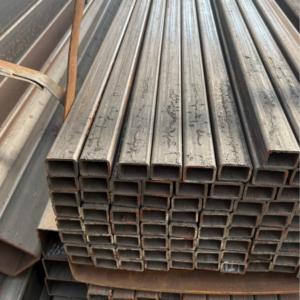 Tuyau en <span class=keywords><strong>acier</strong></span> doux à section carrée soudée ASTM A500 Q235 ERW, surface laminée à froid, longueur personnalisée - Product Image 1