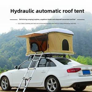 स्वचालित हाइड्रोलिक छत शीर्ष तम्बू चार-सीजन वाटरप्रूफ आउटडोर कैंप आश्रय वाहन के लिए आसान सेटअप कार टेंट - Product Image 5