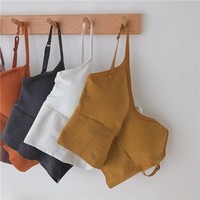 Camisole sexy respirante en nylon écologique pour femme, avec coussinets de poitrine intégrés, idéale pour l'e-commerce transfrontalier et comme sous-vêtement ou vêtement d'extérieur.