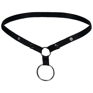 Moda nera Gay Bar Show Clubwear Sexy <span class=keywords><strong>uomo</strong></span> pieno di pelle Bondage imbracatura per adulti con paillettes - Product Image 4