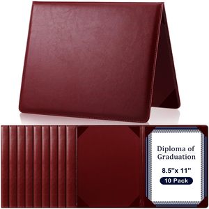 Carpeta Profesional para Diploma de Licenciatura o Maestría en Rojo Borgoña, para Graduación Oficial, Competiciones, Concursos y Eventos Benéficos - Product Image 1