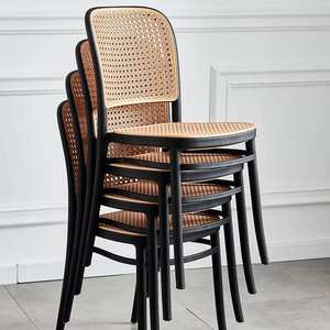 French Style Colors <b>High</b> <b>Back</b> Outdoor Restaurant Cafe <b>Chair</b> Plastic Rattan Seat Dining Room <b>Chairs</b> <b>for</b> <b>Sale</b> - Product Image 1