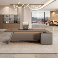 Ensemble bureau et chaise de direction, bureau de direction moderne et simple, bureau de direction haut de gamme, bureau de direction exécutif