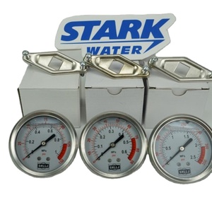 Manometro ad Alta Pressione Riempito d'Acqua in Acciaio Inox per Trattamento Acque e Olio, Prezzo di Fabbrica - Product Image 4