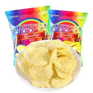 60g Aliment Importé Coréen Calbees Arc-en-ciel Croustilles Snacks Exotiques <span class=keywords><strong>7</strong></span> Saveurs Chips - Product Image 6