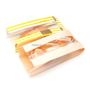 Sacs en papier kraft sur mesure avec fenêtre et fermeture à lien métallique - Emballage artisanal personnalisé pour baguettes longues - Product Image 3