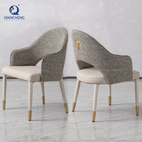Vente directe d'usine de chaise de salle à manger en simili cuir et velours fabricant d'hôtels meubles de restaurant sur mesure accoudoir chaise de salle à manger