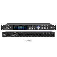Processeur DSP numérique PL3600/PL4800 avec égaliseur paramétrique 15 segments, égaliseur graphique 31 segments et filtre FIR 512 ordres