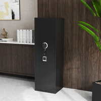 Coffre-fort commercial en acier avec serrure électronique à empreinte digitale, cloisons amovibles, sans assemblage requis, design moderne