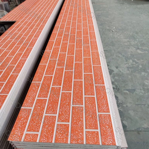 Aluminum Foil+Color Steel Coating PU Sandwich Panels Thermal Insulation 14mm/16mm/25mm Villa Exterior Wall Decoration