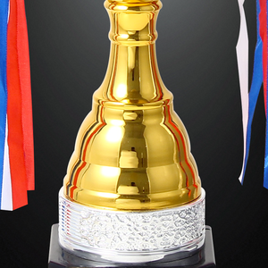 Trofeo Moderno con Logotipo Personalizado y Chapado y Pintado en Color, Trofeo <span class=keywords><strong>de</strong></span> Oro a Buen Precio, Premio Deportivo, Trofeos Económicos - Product Image 2