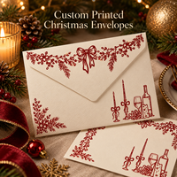 Cartes de Noël personnalisées imprimées avec gaufrage UV sélectif et estampage à chaud doré pour des vœux de fêtes haut de gamme