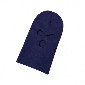 หน้ากากไหมพรมถักแบบสามรู หมวกไหมพรมถักแบบสกีมาส์ก บาลาคลาวา 3 รู - Product Image 3