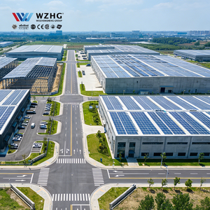 โรงงานโครงสร้างเหล็กชุบสังกะสีป้องกันสนิม อาคารแข็งแรงทนทานต่อลมแรง โกดังขนาดใหญ่ อายุการใช้งาน 50 ปี - Product Image 1