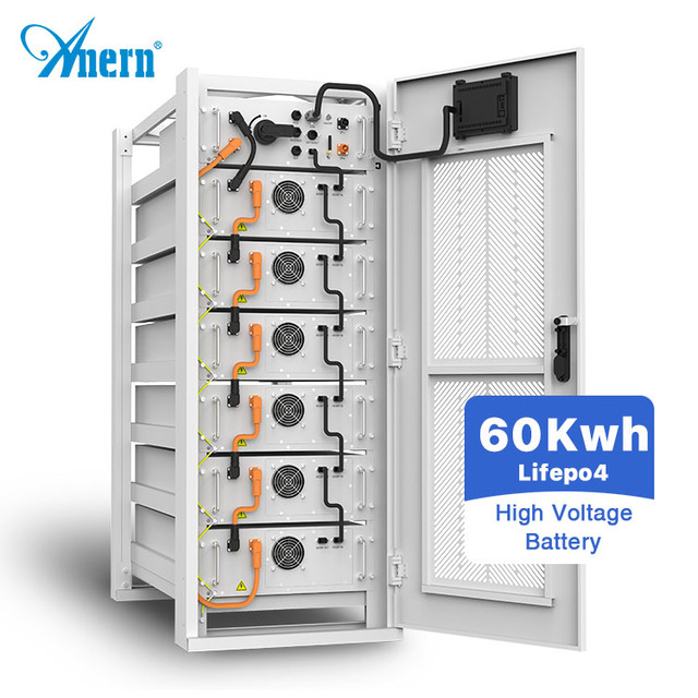 Anern Industrial Commercial Energy Storage Cabinet 30KW-80KW ESS with Lifepo4 Solar Battery 60Kwh Off-Grid Connection