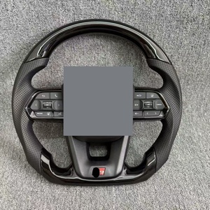 Volante de Fibra de Carbono Real con Botones Negros Estilo GR para Toyota Land Cruiser Lc200 Lc76 Lc79 Lc7O Prado 2003-2021, Actualización a Lc300 - Product Image 2