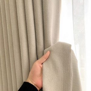 Cortinas Opacas 100% Chenille Suaves al Tacto, Sensación <span class=keywords><strong>de</strong></span> Terciopelo, Tela Comparable para Dormitorio, Sala <span class=keywords><strong>de</strong></span> Estar, Estudio - Product Image 3