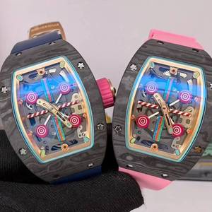 รุ่นลิมิเต็ดอิดิชั่น 0703 แคนดี้ ลอลิป๊อป NTPT คาร์บอนไฟเบอร์ โมดิฟายด์ อินทิเกรต ฟลายวีล นาฬิกาคู่รักสไตล์ลำลองสำหรับนักธุรกิจ - Product Image 6