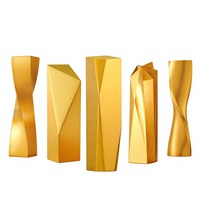 Nouveau design 2026 – Trophée en résine sur mesure, créatif, de forme irrégulière, or, argent, bronze – Récompenses pour l'excellence d'entreprise – Modèle annuel