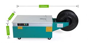 เครื่องรัดพาเลทกึ่งอัตโนมัติ KZ-900 เครื่องรัดกล่องกระดาษ เครื่องรัดสายรัด PP - Product Image 2