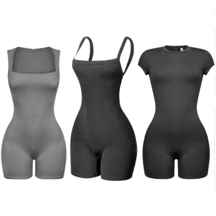 Wholesale Custom Logo Breathable Women's One Piece Yoga Bodysuit One Piece Rompers Workout Women Playsuits Bodysuit Jumpsuit