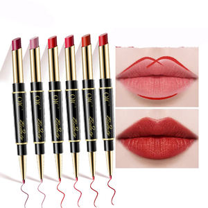 Matita per labbra con rossetto a doppia estremità impermeabile e non facile da dip the cup rotating hook line trucco per labbra - Product Image 4