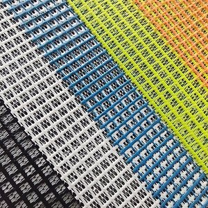 Chống UV và cao rách màu dệt màu 30% polyester 70% <span class=keywords><strong>PVC</strong></span> tráng lưới <span class=keywords><strong>PVC</strong></span> sinh thái thân thiện Vinyl không thấm nước ngoài trời vải - Product Image 2