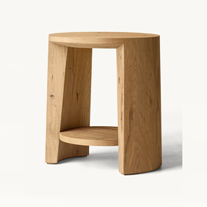 Meubles ronds <span class=keywords><strong>de</strong></span> <span class=keywords><strong>salon</strong></span> <span class=keywords><strong>de</strong></span> luxe fabriqués à la main tables d'appoint modernes en bois massif naturel d'intérieur - Product Image 1
