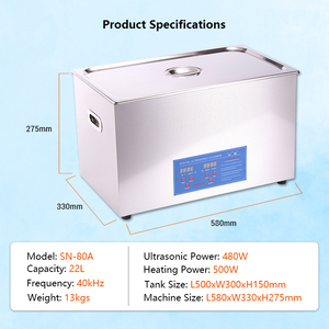 Máquina de Vapor Ultrasónico Industrial, Limpiador Eléctrico de 22L, Especialmente Diseñado PARA LA Limpieza de Pernos y Tuercas, 1 Unidad - Product Image 6