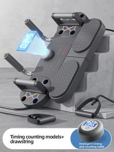 Alat kebugaran, papan latihan dudukan Push-up multifungsi untuk otot dada dan perut dan peralatan kebugaran untuk penggunaan di rumah - Product Image 6