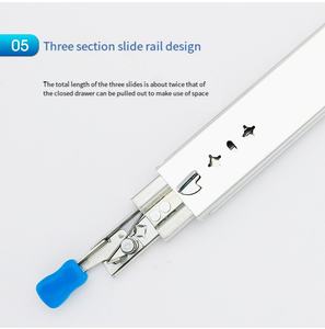 Diapositivas de cajón 300mm Heavy Duty 45kg Capacidad de carga Deslizadores de dibujo Extensión completa Rodamiento de bolas Gabinete de cocina 2024 Explosivo - Product Image 6