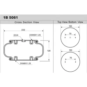 Goodyear Bellow Udara 1B9-202 Karet Air Bag Kecil Air Spring 578913201