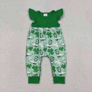 SR3659  RTS Mameluco de Manga Larga con Estampado de Camuflaje Marrón para Bebés Niñas, Mono con Botones, Conjunto de Pijama Infantil - Product Image 4