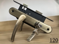 Cerradura de manija de puerta de cilindro de aluminio de aleación de Zinc de 70mm de alta calidad, llave de Color SS, desbloqueo, hoteles antirrobo impermeables
