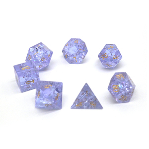 ลูกเต๋าหินสังเคราะห์ LM แบบแตกสีเขียวเงา สำหรับเกม DND <span class=keywords><strong>RPG</strong></span> - Product Image 3