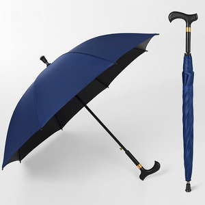 CHUVABAND Parapluie-béquille à long manche <span class=keywords><strong>de</strong></span> 23 pouces, 8 baleines, antidérapant, pour adultes, vente directe en gros pour hommes âgés - Product Image 2