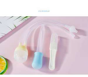 Fournitures de soins pour nouveau-né, <span class=keywords><strong>aspirateur</strong></span> Nasal pour bébé, nettoyeur de nez de sécurité en Silicone, Offre Spéciale - Product Image 3