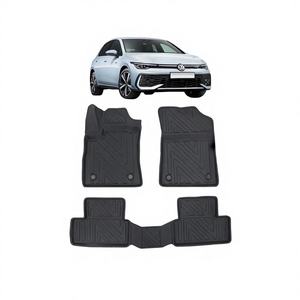 Juego de Alfombrillas 3D para Volkswagen Golf 2019 en Adelante, Diseño de Piscina Negra, Marca TR Origin, Incluye Ambientador - Product Image 1
