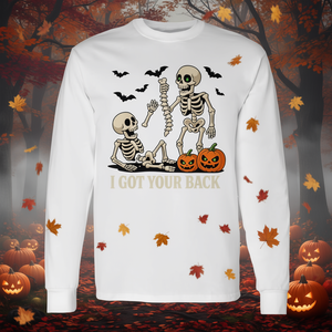 Camiseta de manga larga con diseño de esqueleto de Halloween I Got Your Back - Product Image 3