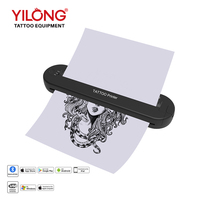 Imprimante thermique portable sans fil Yilong en aluminium pour tatouage – Imprimante de transfert légère à batterie pour maquillage permanent et tatouage corporel